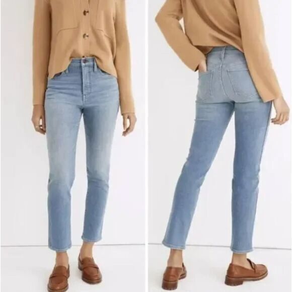 NEW Madewell Stovepipe‎ Jeans in Euclid Wash, 23, ND526